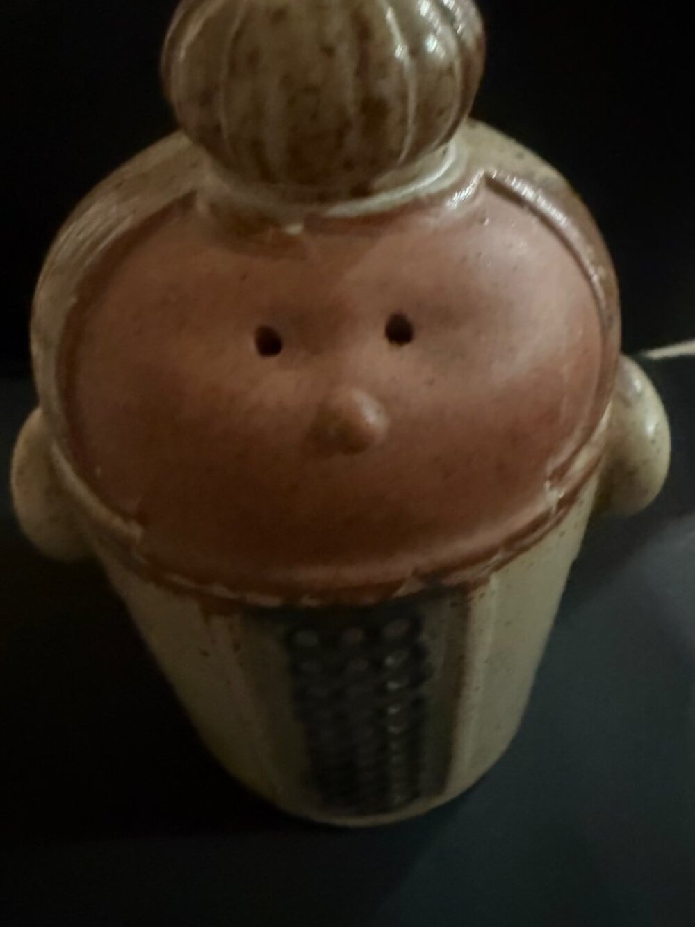 vintage 1970s Japanese stoneware figure queen